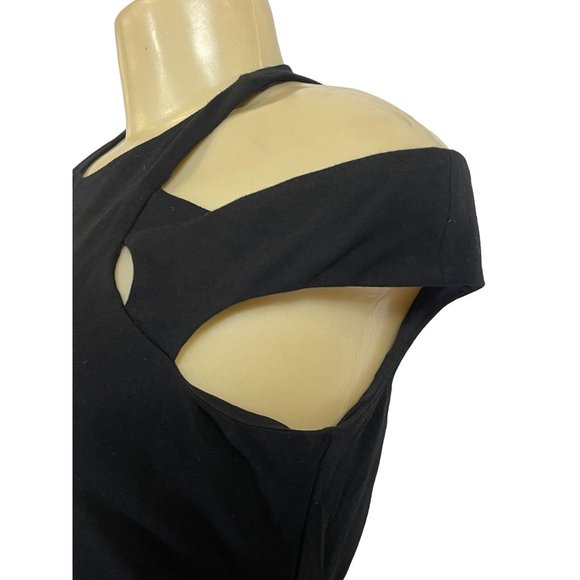 NWT ALi&Jay Bodycon Back Zipper Girly Glam Black Size Medium Women's Dress - Picture 4 of 8